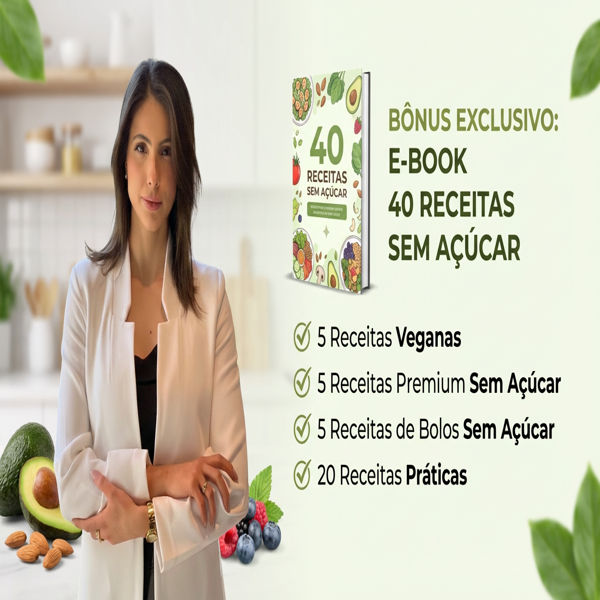 E-book 40 Receitas Sem Açúcar